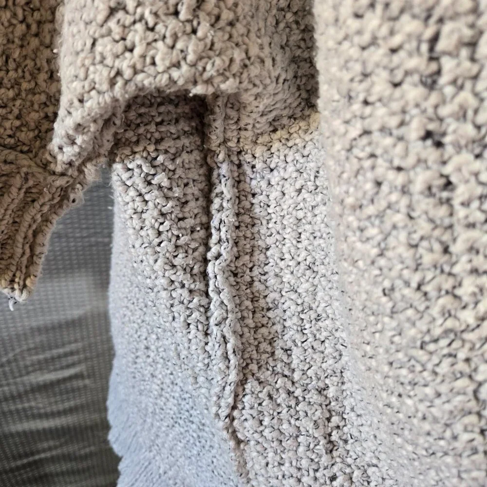 Free People Oversized Cozy Cat Chunky Pullover Knit Sweater XS Slouchy Boxy Boho - Picture 9 of 13